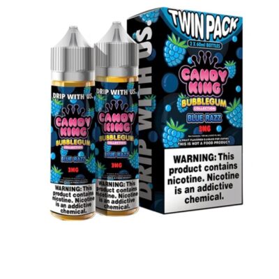 Blue Razz by Candy King Bubblegum Collection 120ml (2x60ml)