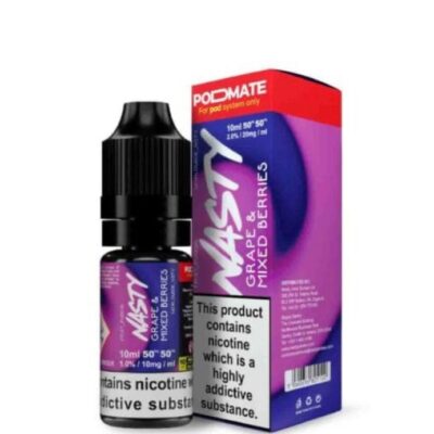 Nasty PodMate Nic Salt – Grape & Mixed Berries 10ml E-liquid