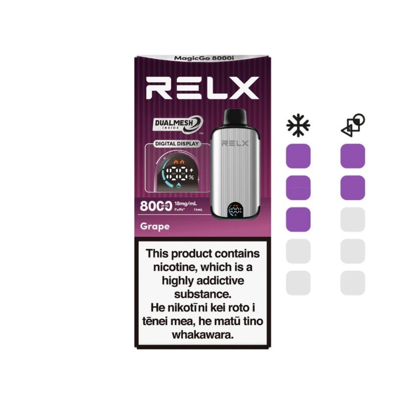 Grape 8000i Puff 18mg/mL