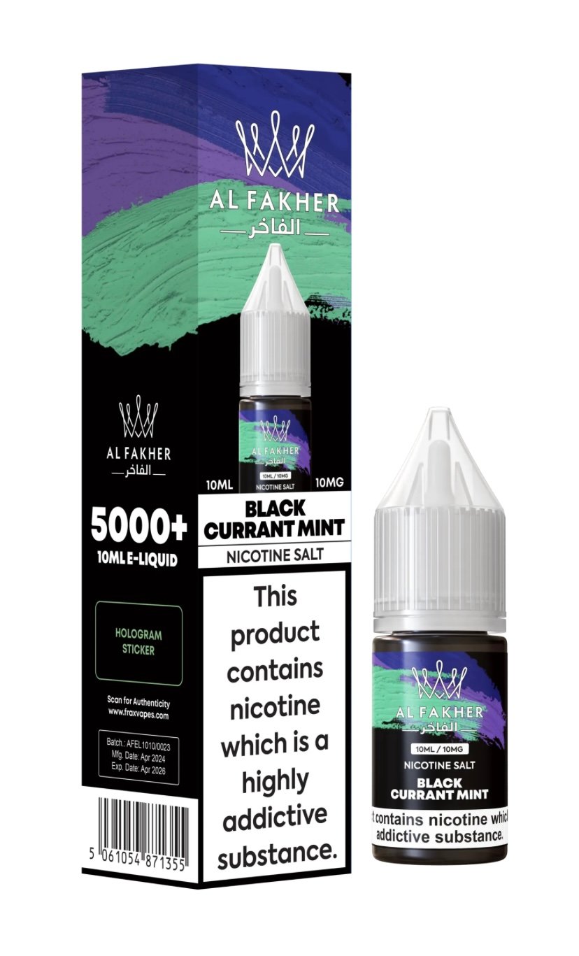 E-LIQUIDS 10MG 10ML BLACKCURRANT MINT